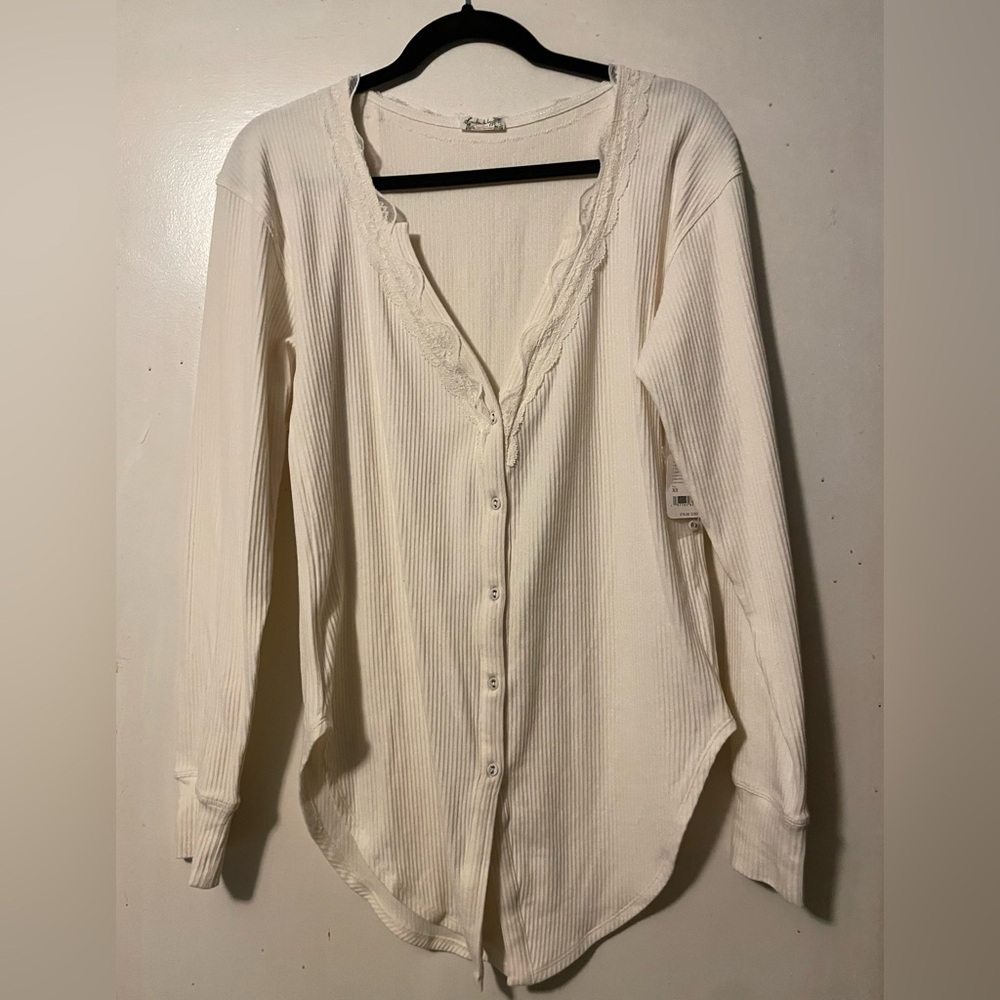 FREE PEOPLE Intimates LONG SLEEVE TOP, Shirt XS NWT